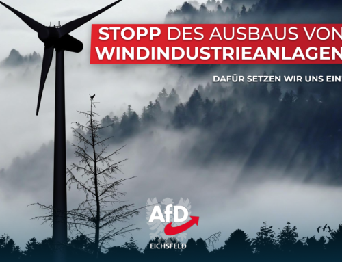 Nur die AfD ist die sichere Alternative gegen unsinnige Windindustrie!