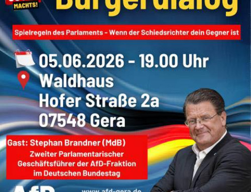 Zusammenfassung des Bürgerstammtisch in Gera am 05.06.2026